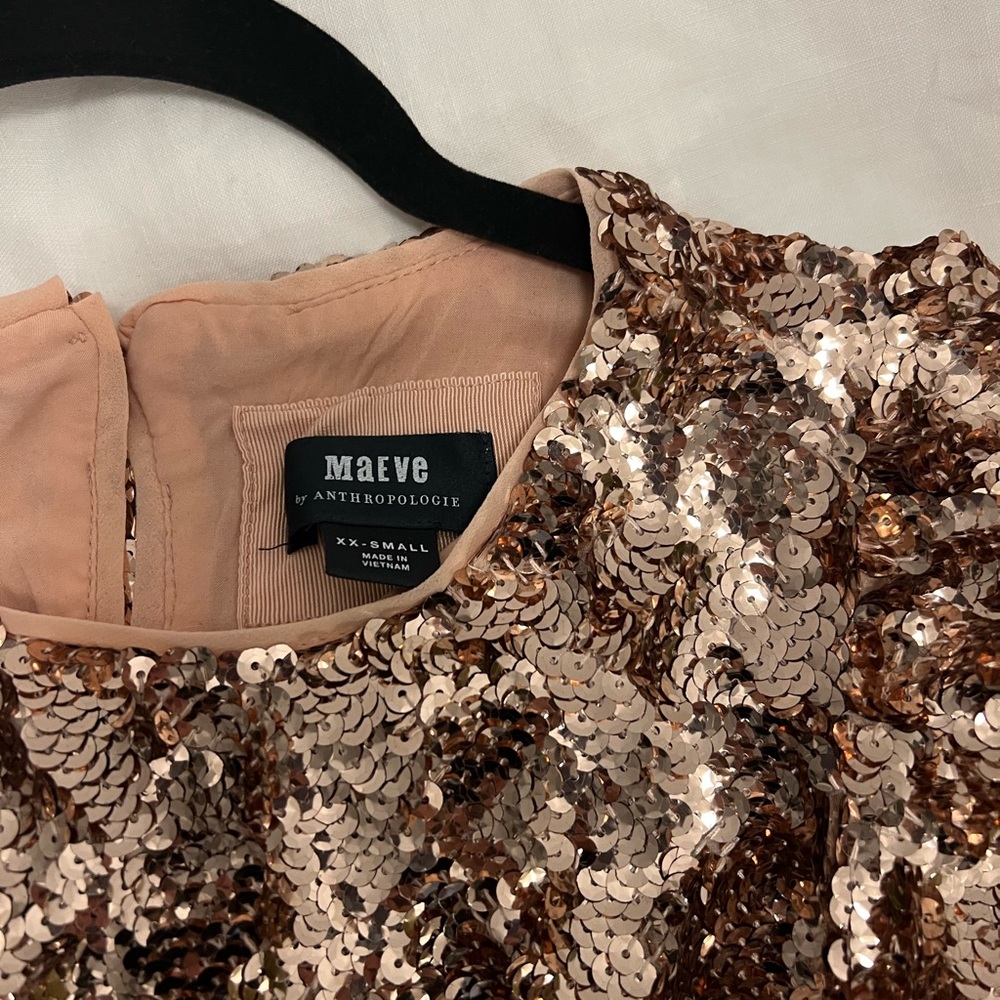 Maeve Bernadette Midi Sequin Dress